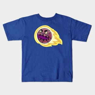 Basketball zombie burns in flight towards the basket Kids T-Shirt